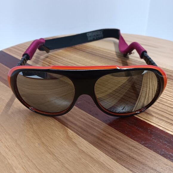 VTG 60's 70's STYLE EYES Mirrored Sportsman Sunglasses Japan Pilot Ski Croakies - Picture 1 of 12